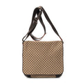 Shoulder Bag Large Flap Messenger Beige Macadam Canvas