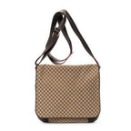 Shoulder Bag Large Flap Messenger Beige Macadam Canvas