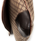 Shoulder Bag Large Flap Messenger Beige Macadam Canvas