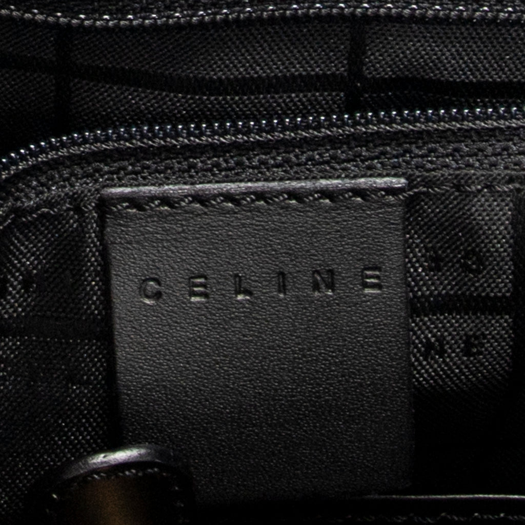 Shoulder Bag Small Flap Messenger Black Macadam Coated Canvas