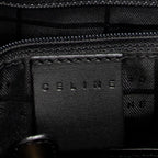 Shoulder Bag Small Flap Messenger Black Macadam Coated Canvas