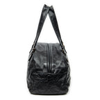 Shoulder Bag Cloudy Bundle Bowler Black Quilted Lambskin Leather