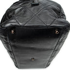 Shoulder Bag Cloudy Bundle Bowler Black Quilted Lambskin Leather