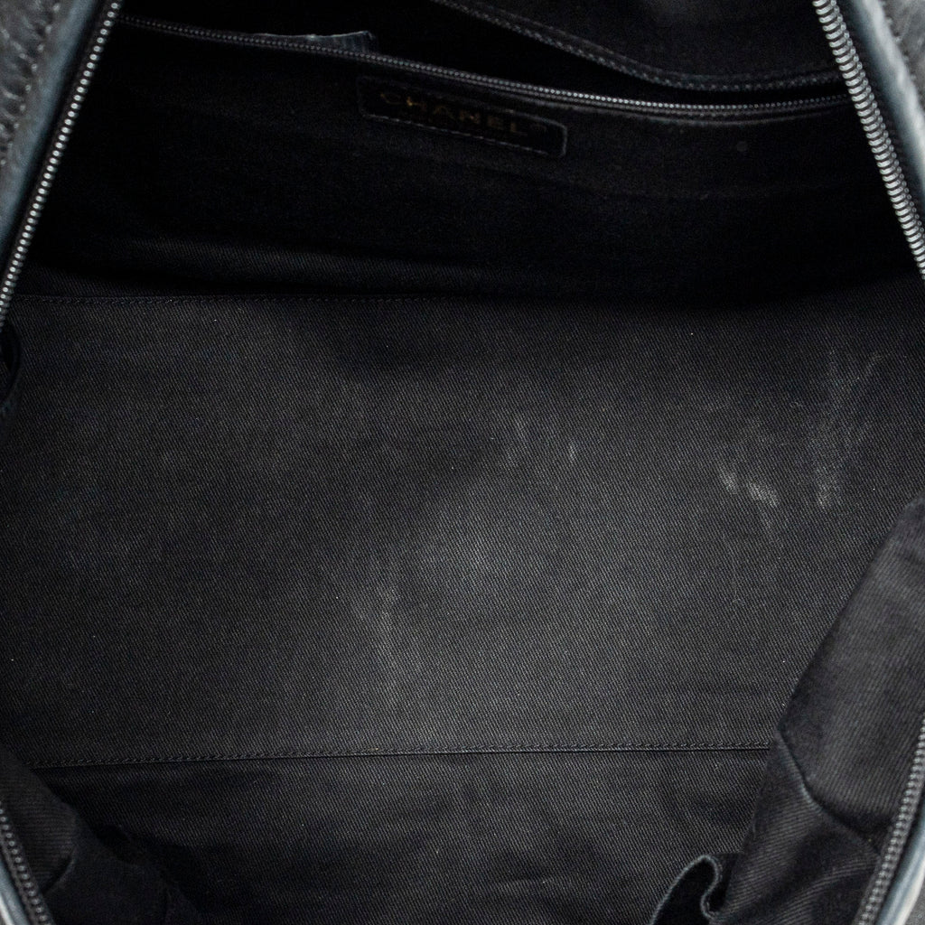 Shoulder Bag Cloudy Bundle Bowler Black Quilted Lambskin Leather