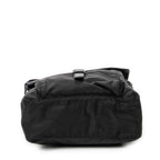 Bolso de hombro con solapa pequeña tipo mensajero de lona de nailon negra