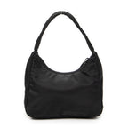 Handbag Vintage Mini Zip Hobo Black Nylon Canvas