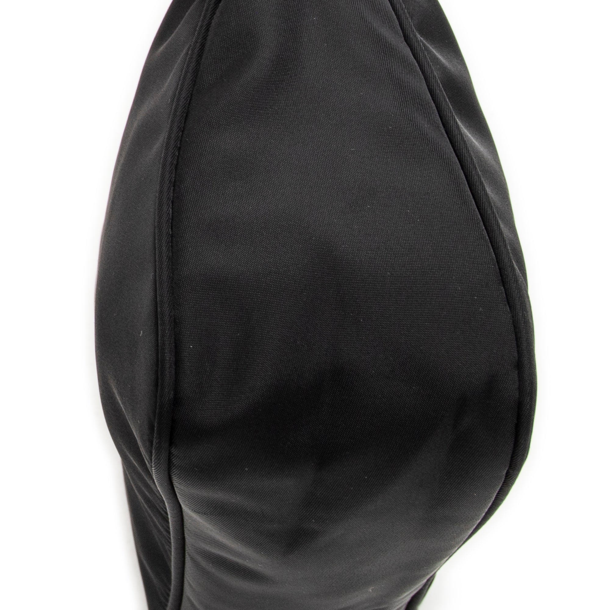 Handbag Vintage Mini Zip Hobo Black Nylon Canvas