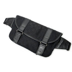 Waist Bag Flap Waist Bag Black Monogrammed Canvas