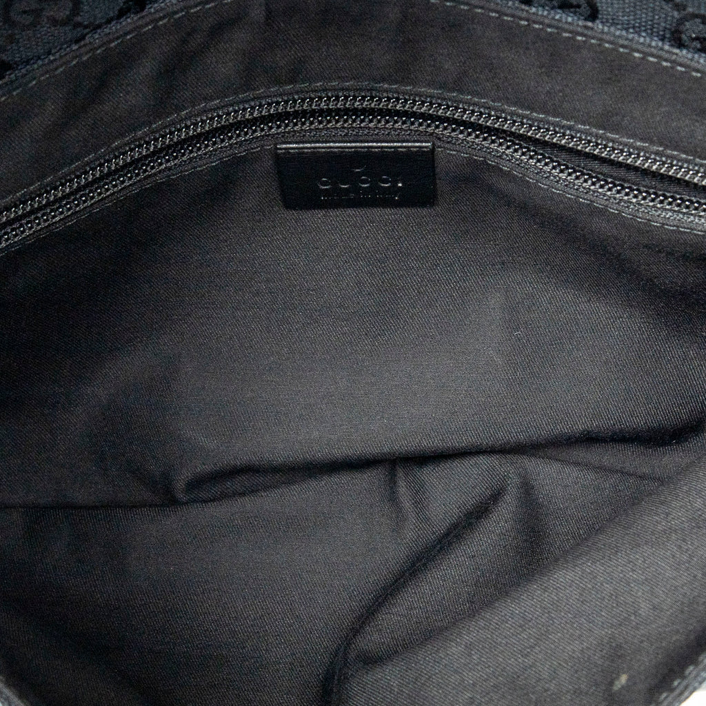 Waist Bag Flap Waist Bag Black Monogrammed Canvas