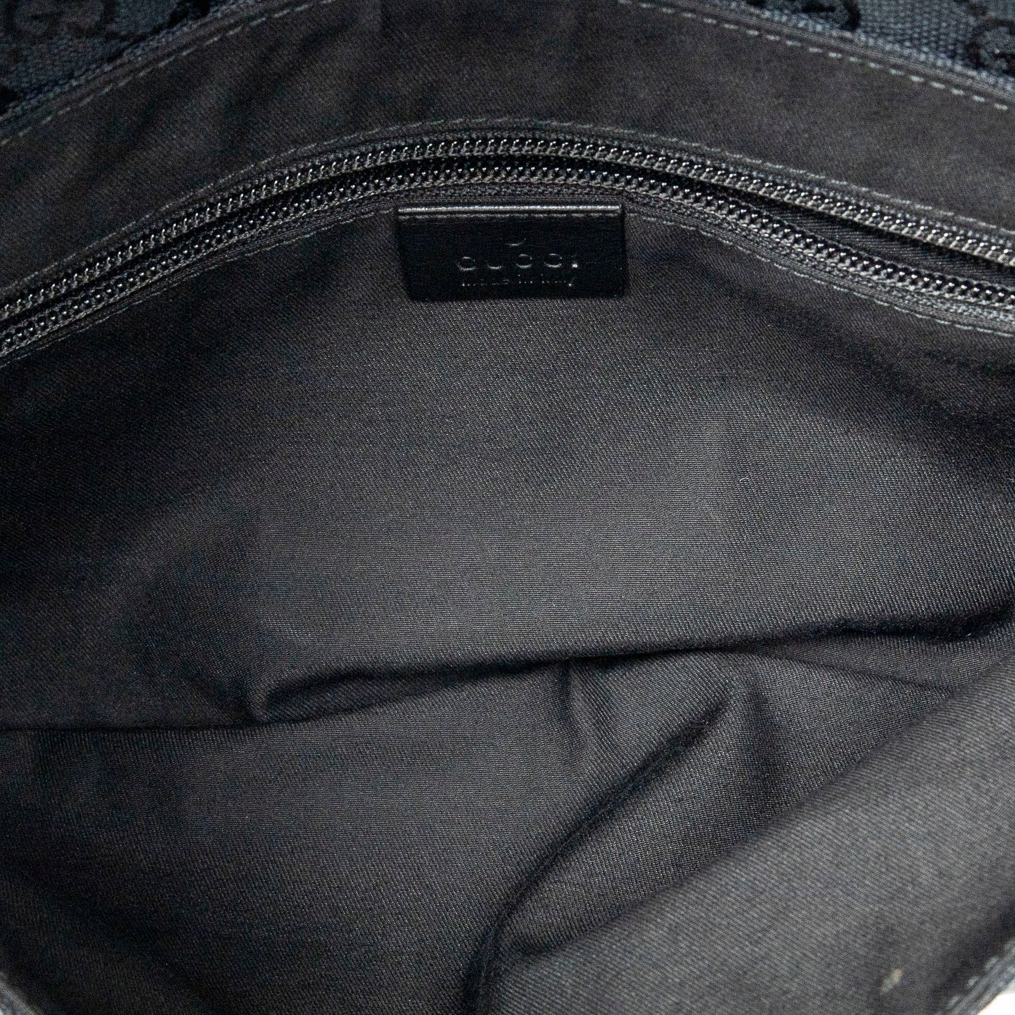 Waist Bag Flap Waist Bag Black Monogrammed Canvas
