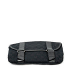 Waist Bag Flap Waist Bag Black Monogrammed Canvas