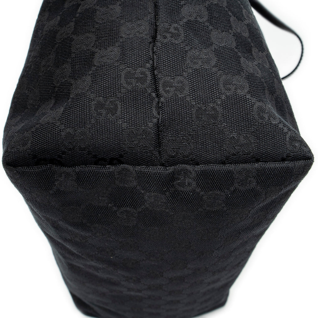 Shoulder Bag Medium Jolie Tote Black Monogrammed Canvas