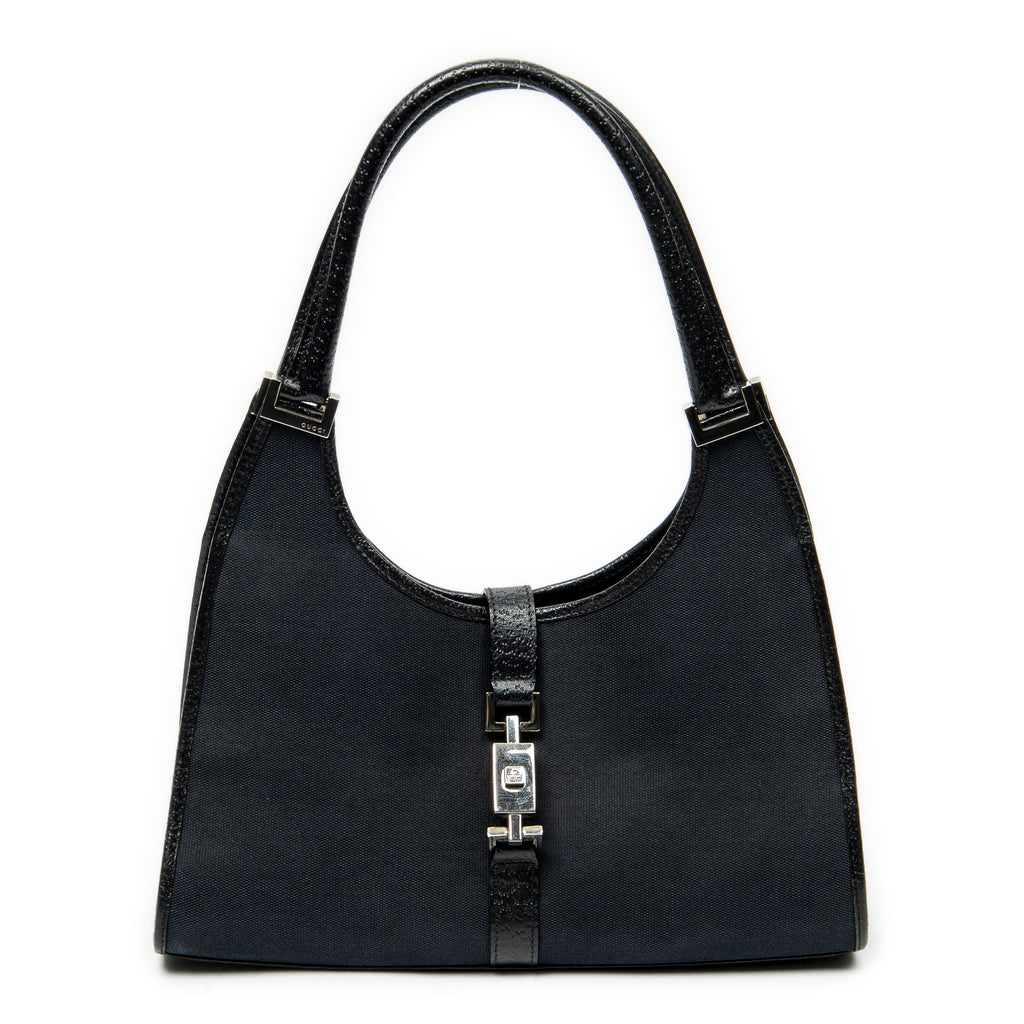 Shoulder Bag Jackie Bardot Tote Black Woven Canvas