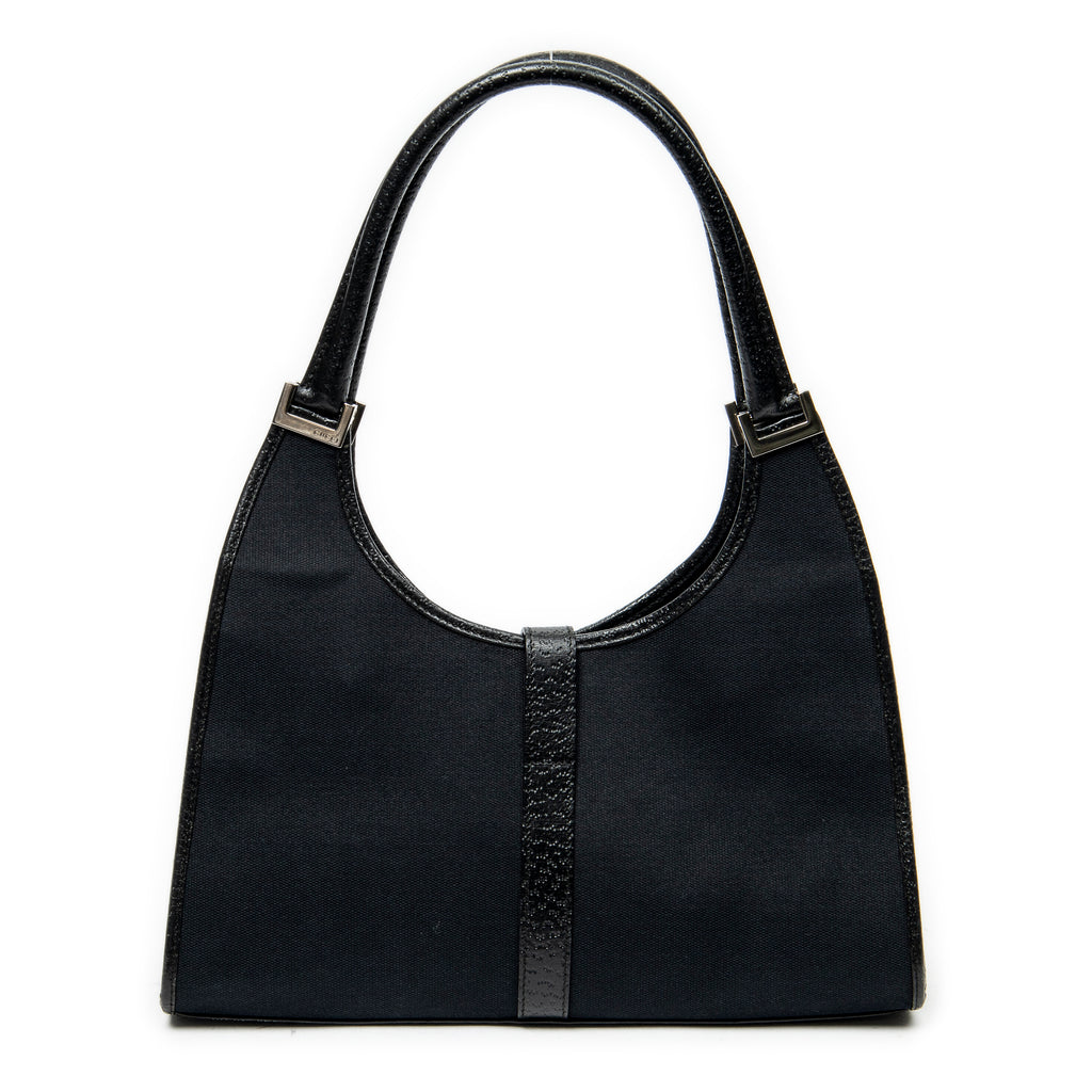 Shoulder Bag Jackie Bardot Tote Black Woven Canvas