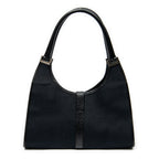 Shoulder Bag Jackie Bardot Tote Black Woven Canvas