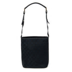 Shoulder Bag Bucket Shoulder Bag Black Monogrammed Canvas
