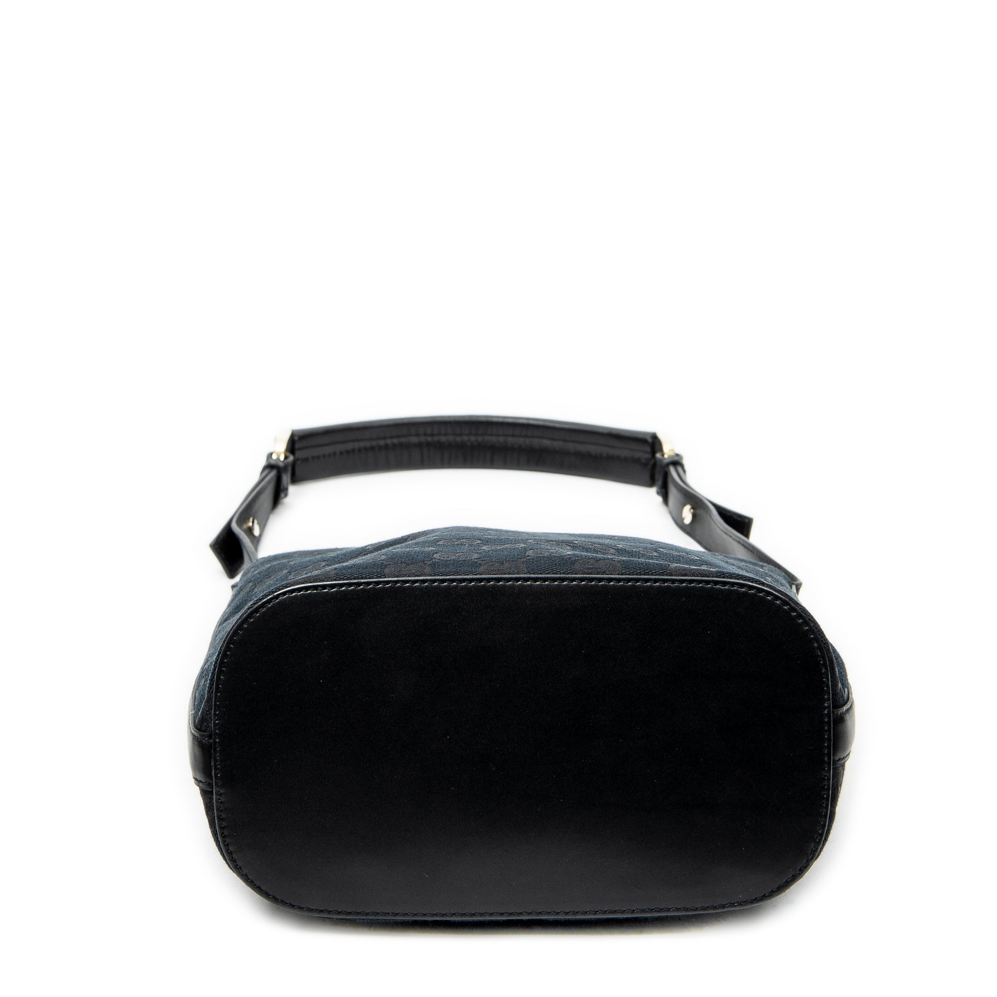 Shoulder Bag Bucket Shoulder Bag Black Monogrammed Canvas