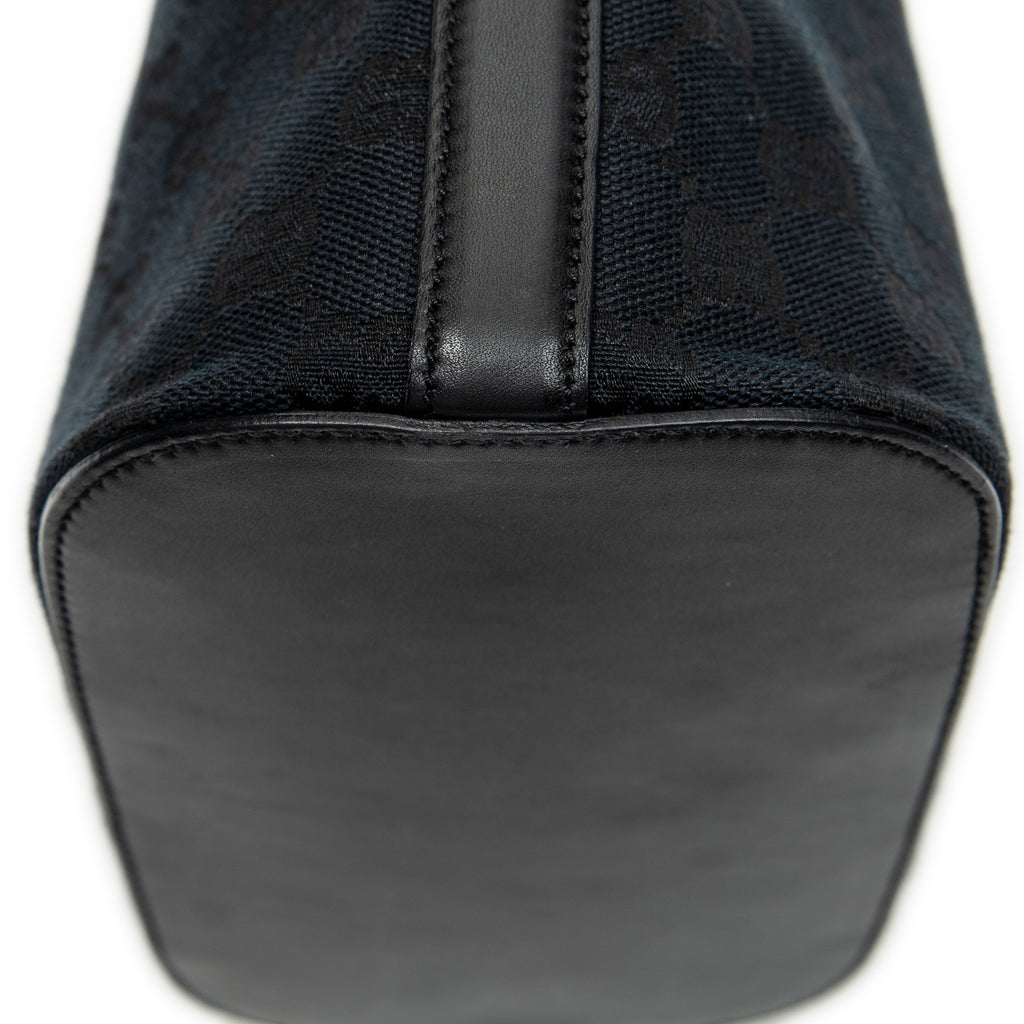 Bolso Hombro Tipo Cubo Lona Monogram Negra