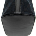 Bolso Hombro Tipo Cubo Lona Monogram Negra