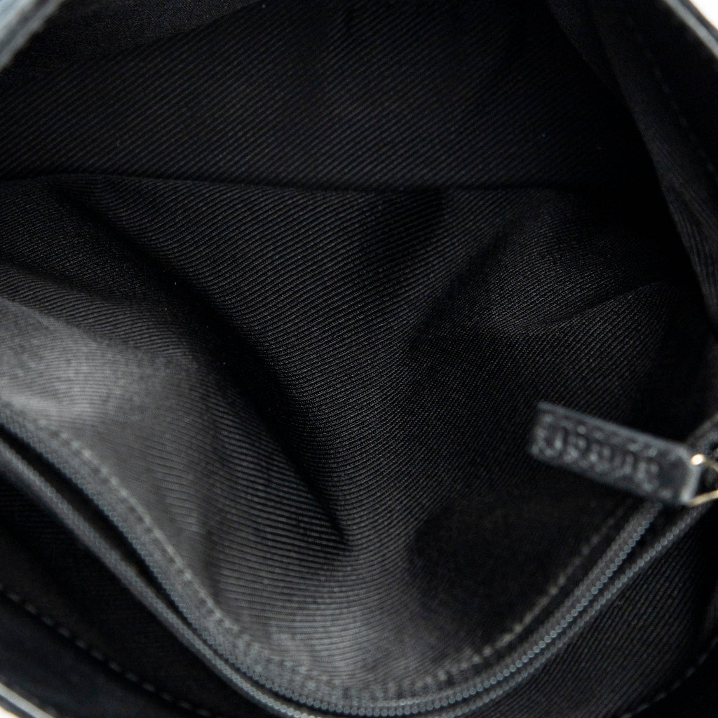Shoulder Bag Bucket Shoulder Bag Black Monogrammed Canvas