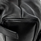 Backpack Mini Bamboo Backpack Black Calfskin Leather
