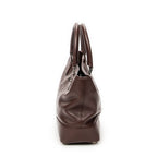 Handbag Anagram Open Tote Dark Brown Calfskin Leather
