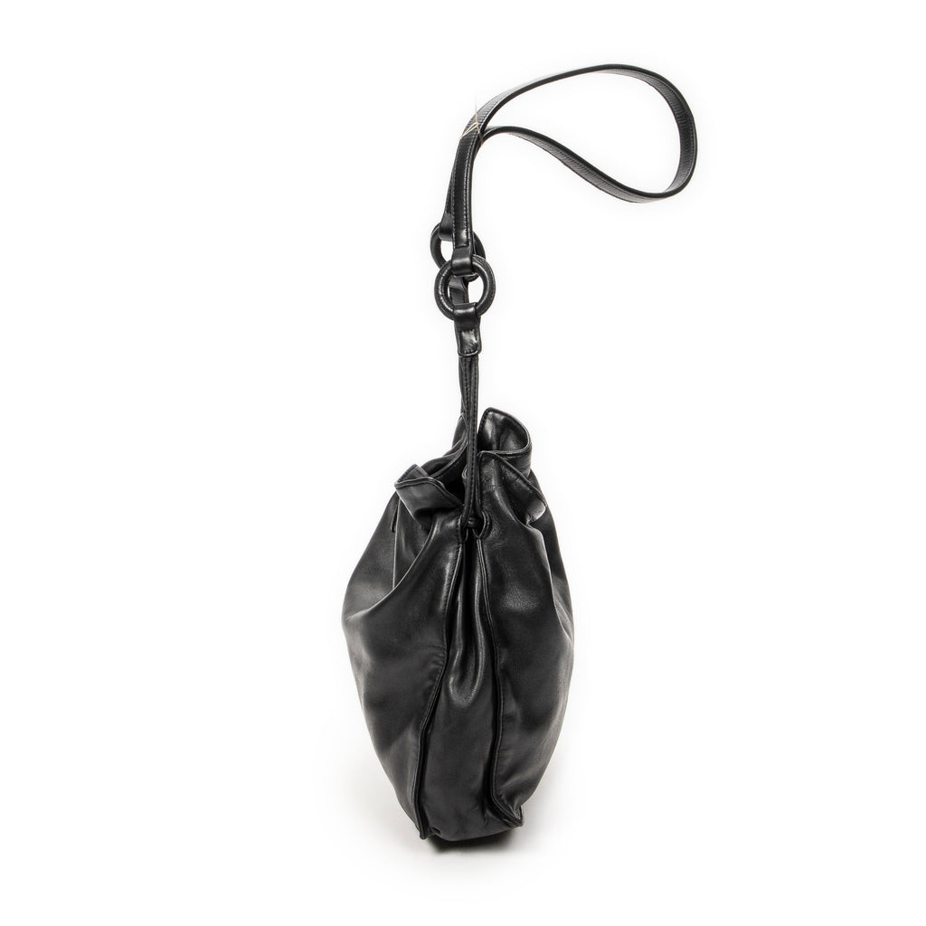 Shoulder Bag Vintage Small Flamenco Black Calfskin Leather