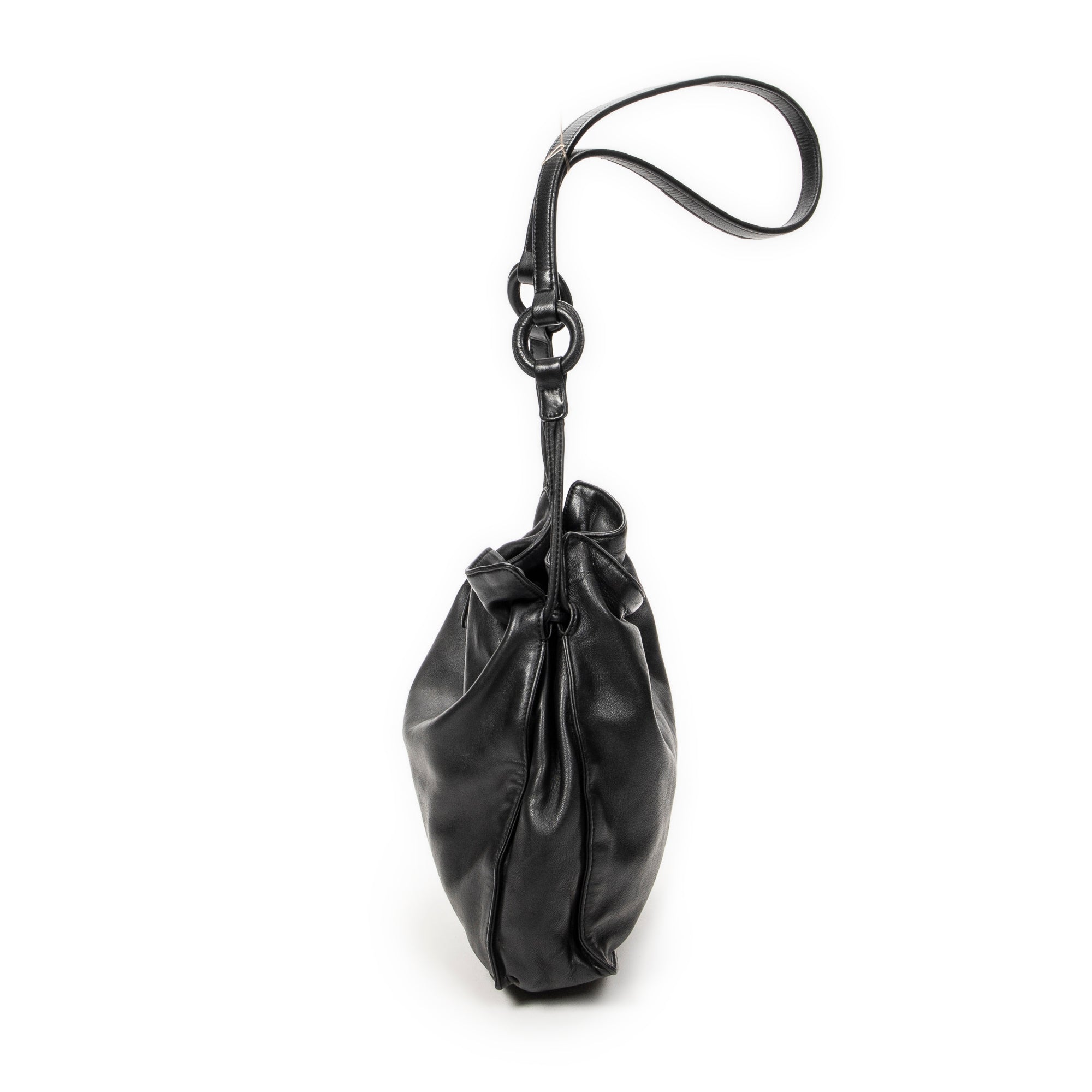 Shoulder Bag Vintage Small Flamenco Black Calfskin Leather