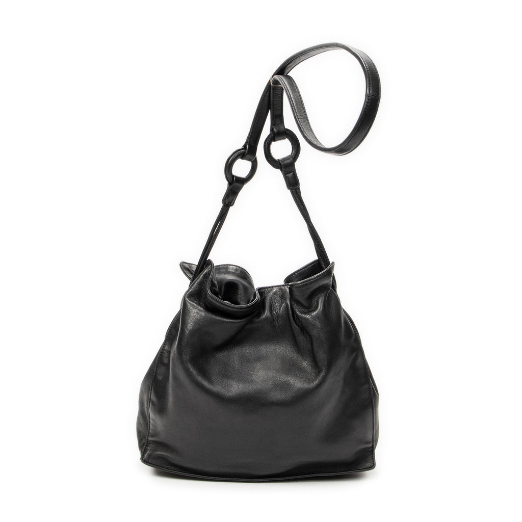 Shoulder Bag Vintage Small Flamenco Black Calfskin Leather
