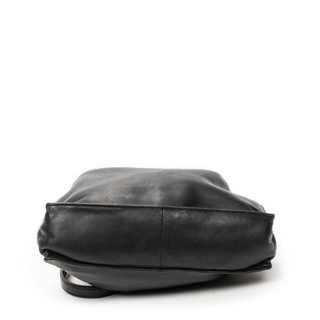 Shoulder Bag Vintage Small Flamenco Black Calfskin Leather