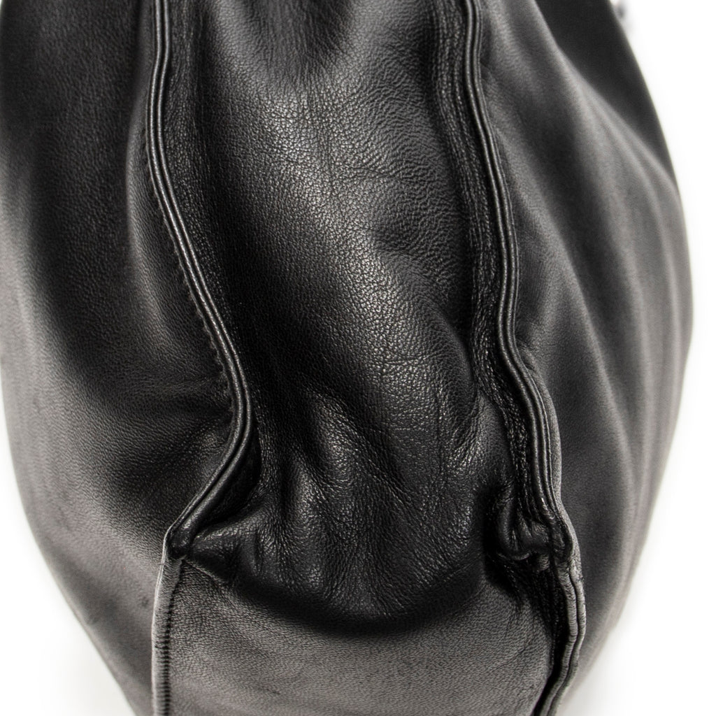 Shoulder Bag Vintage Small Flamenco Black Calfskin Leather