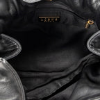 Shoulder Bag Vintage Small Flamenco Black Calfskin Leather