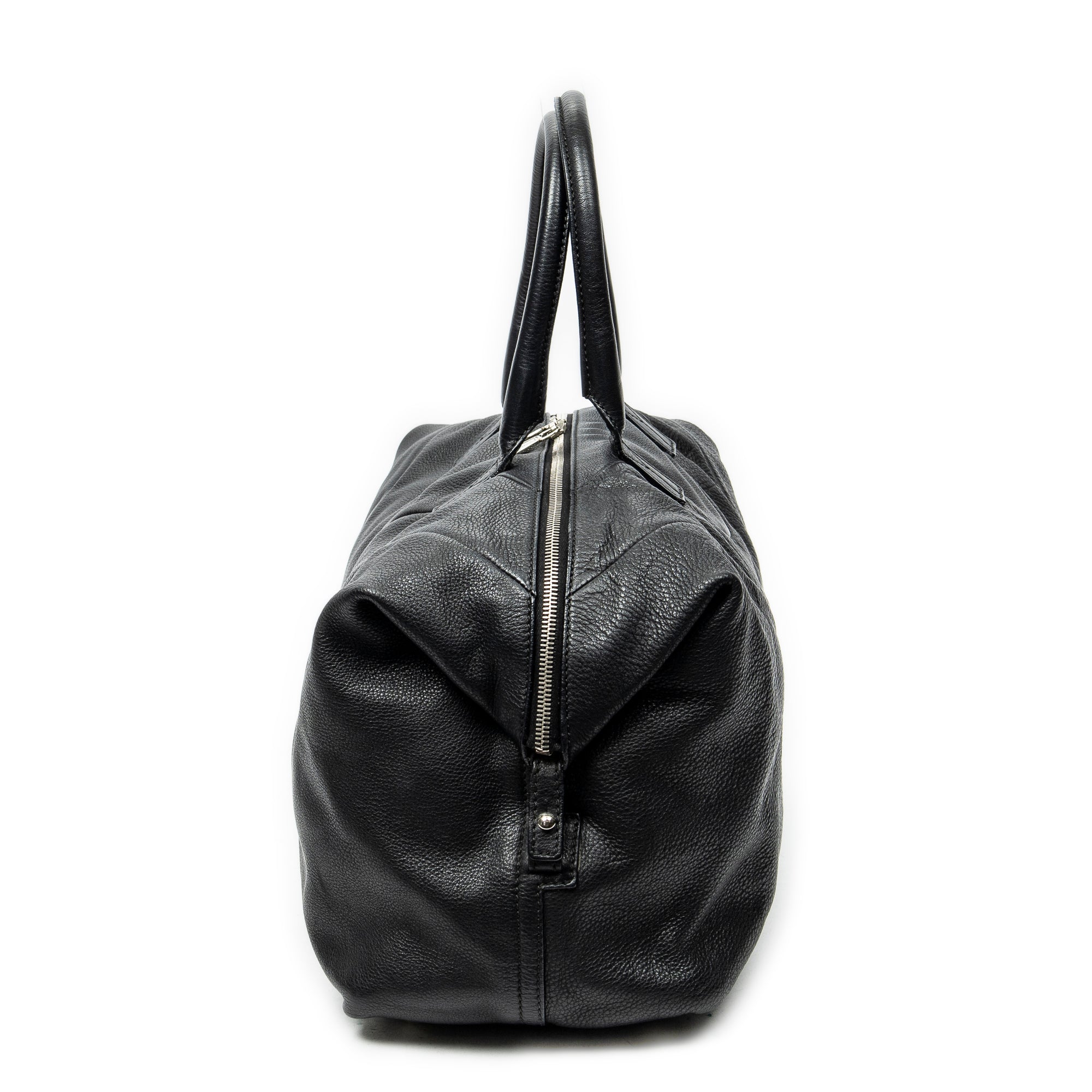 Shoulder Bag Medium Easy Y Black Grained Calfskin Leather