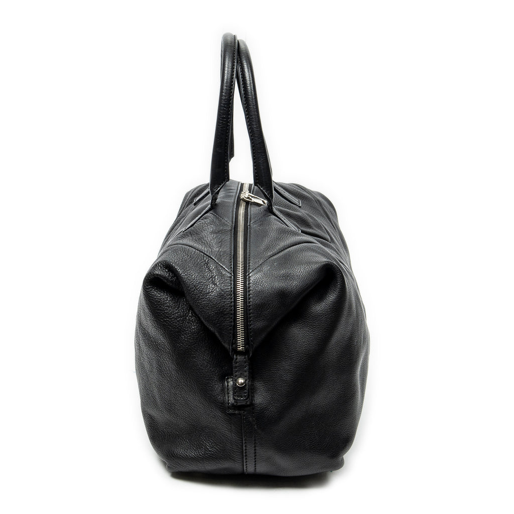 Shoulder Bag Medium Easy Y Black Grained Calfskin Leather