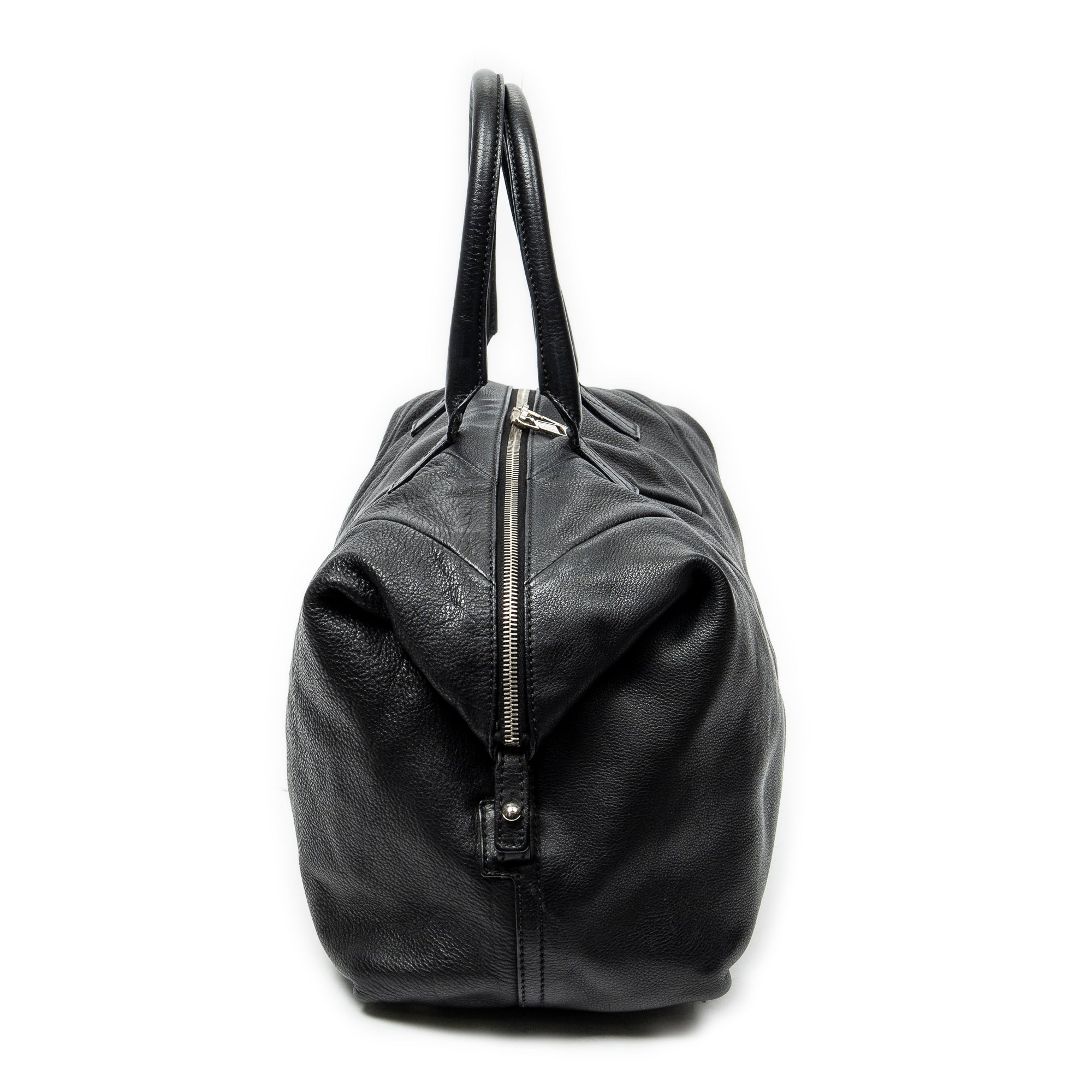 Shoulder Bag Medium Easy Y Black Grained Calfskin Leather