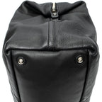 Shoulder Bag Medium Easy Y Black Grained Calfskin Leather