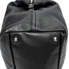 Shoulder Bag Medium Easy Y Black Grained Calfskin Leather