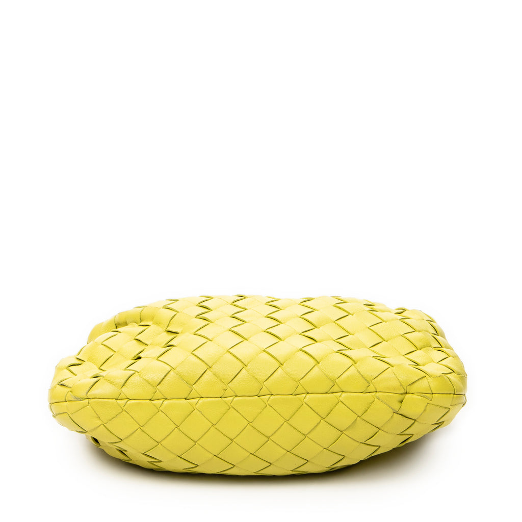 Handbag Mini Jodie Lime Green Intrecciato Leather