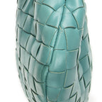 Shoulder Bag Mini Jodie Teal Intrecciato Leather