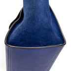 Shoulder Bag Small Trapeze Royal Blue Grained Calfskin Leather