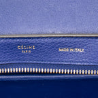 Shoulder Bag Small Trapeze Royal Blue Grained Calfskin Leather