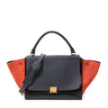 Shoulder Bag Medium Trapeze Black Calfskin Leather