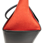 Shoulder Bag Medium Trapeze Black Calfskin Leather