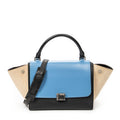 Shoulder Bag Small Trapeze Black Calfskin Leather