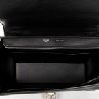 Shoulder Bag Small Trapeze Black Calfskin Leather