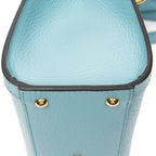 Shoulder Bag Small Diana Bamboo Tote Light Blue Grained Calfskin Leather
