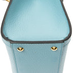 Shoulder Bag Small Diana Bamboo Tote Light Blue Grained Calfskin Leather