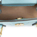 Shoulder Bag Small Diana Bamboo Tote Light Blue Grained Calfskin Leather