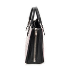 Shoulder Bag Papier A6 Zip Around Tote Pink Tweed Canvas
