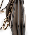 Shoulder Bag Mini Faye Chain Bag Taupe Calfskin Leather